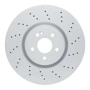 Mercedes-Benz A45 AMG Brake Rotor (1) - Front - R1 Concepts - Drilled GeoSPEC Coated - `20-`25